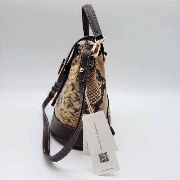 100% Authentic Tory Burch Thea Exotic Mini Bucket Backpack Shoulder Bag 090125 - Picture 4 of 8